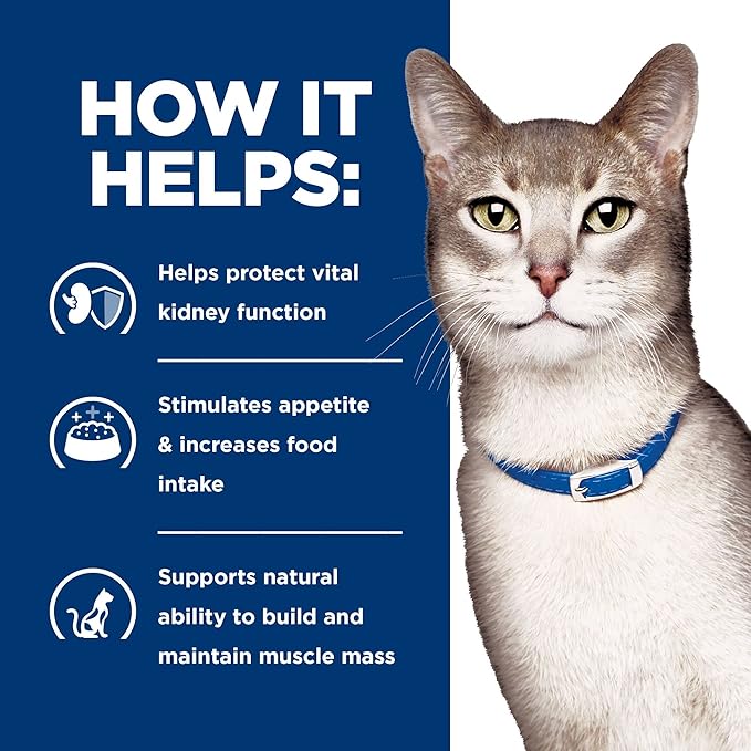 Hill's Prescription Diet k/d Kidney Care Wet Cat Food, Tuna, 5.5 oz. Cans, 24-Pack
