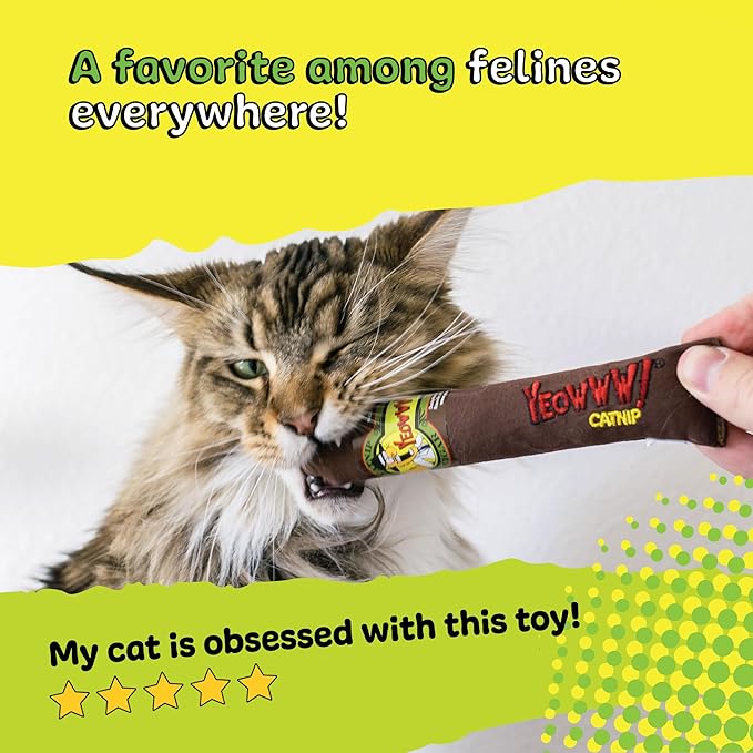 Yeowww Cigar Catnip Toy, Singles