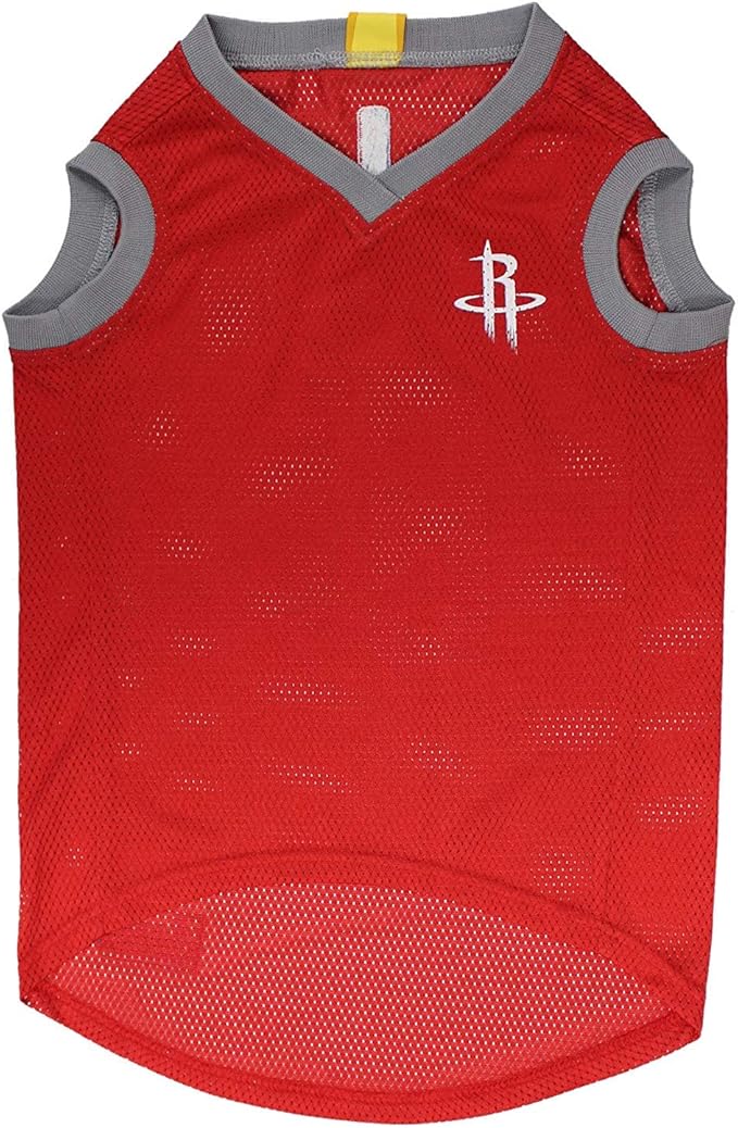 Pets First NBA HOUSTON ROCKETS DOG Jersey, X-Large - Tank Top Basketball Pet Jersey