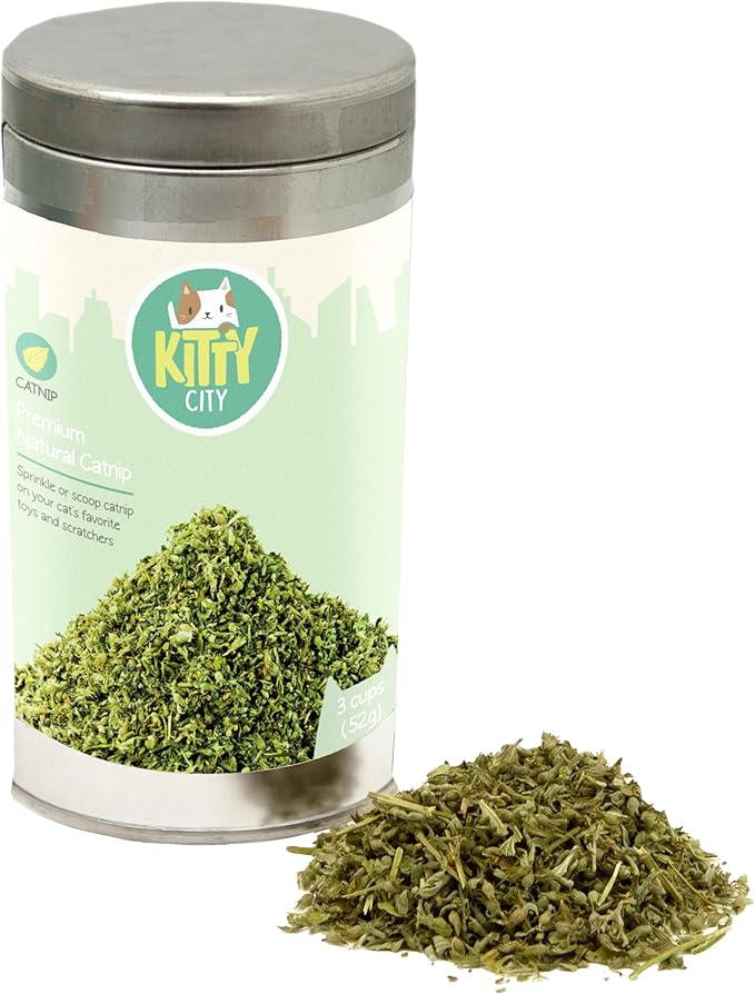 Kitty City Cat Premium Natural Catnip Collection, Catnip Tin
