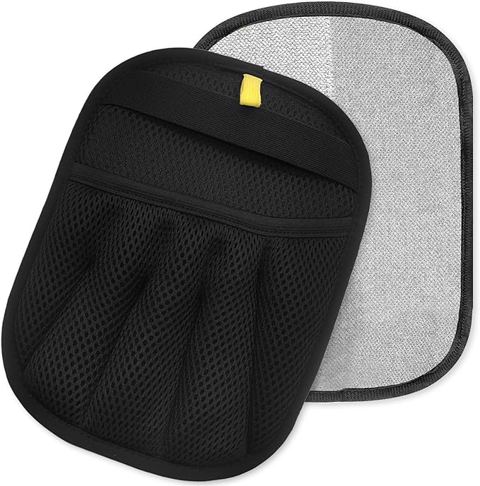 Bestac Pet Hair Remover Glove - 6.9×9.1 Inch, Velvet & Breathable Mesh Efficient Hair Removal & Gentle Massage Ideal for Cats/Dogs Sofa/Carpet/Home Cleaning (Black)