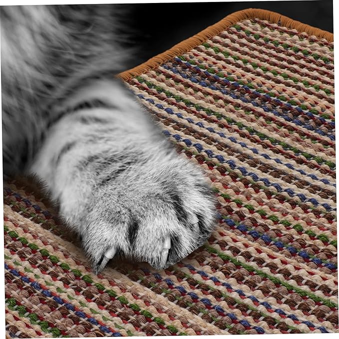 NOLITOY Cat Scratcher Cat Scratching Carpet Protector Cuttable Sisal Grinding Mat 30x40cm Pet Supplies Cat Supplies Soft Random Color