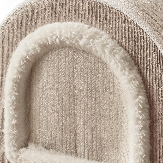 Outdoor Cat Houses, Winter Pet Indoor House Cat Mat, Washable Warm Plush Enclosed pet Bed, Shelter for Kitten/Puppy/Living Room/Bedroom/Playing Resting Napping