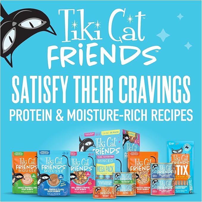 Tiki Cat Friends Tuna, Shrimp & Pumpkin, 2.8 oz. Can (12 Count)