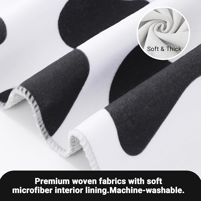Purrfect Peace Cat Swaddle Wrap – Professional Calming Restraint Bag for Grooming, Nail Trimming & Medicine - Adjustable Cat Restraint for Grooming, Vet Visits (Cow Pattern, M)
