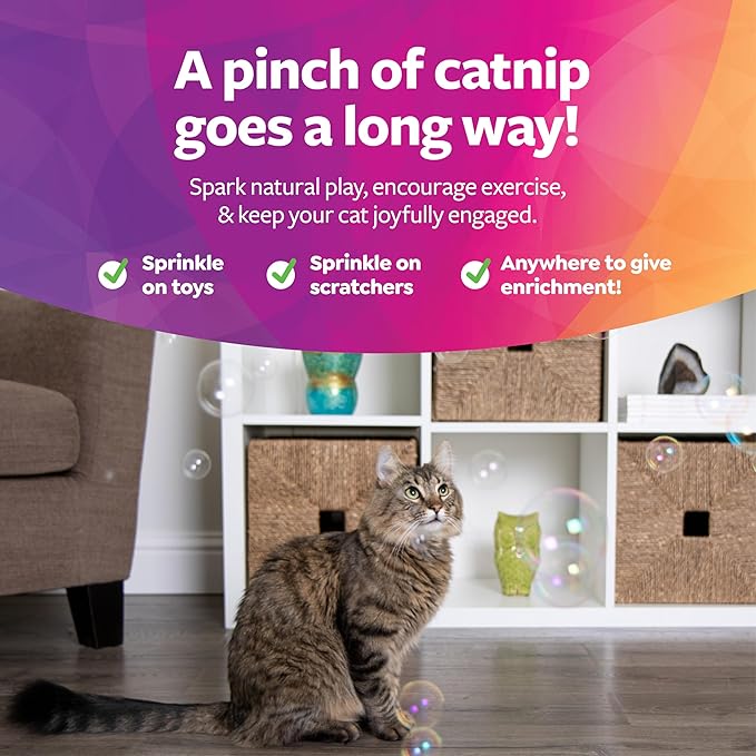 SmartyKat Bubble Nip Catnip Bubbles for Cats & Kittens, Safe for Pets - Trial Size, 0.6 Fluid Ounce