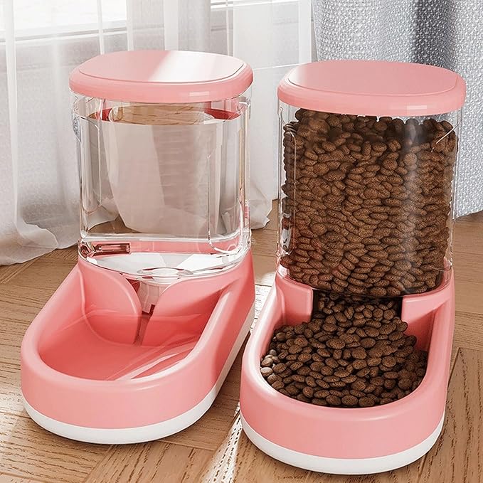 Pet Feeding Bowl Cats Water Dispenser Food Feeder Treat Bowl Automatic Dog Houseware Watering Supplies Pet