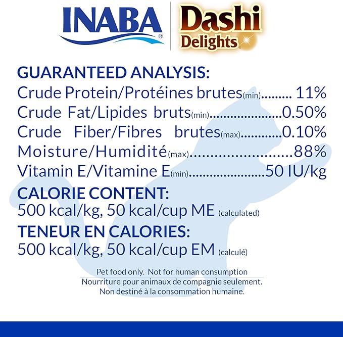 INABA Dashi Delights for Cats, Shredded Chicken Side Dish with Bonito Flake Broth, Cat Food Complement with Taurine & Green Tea Extract, 2.5 Ounce Cup, 6 Cups Total, Chicken with Scallop Recipe