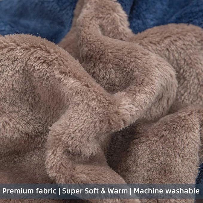 FabriCastle Dog Hoodie Sweater for Small Dogs Boy and Girl, Dog Clothes S XS XXS Puppy Sweatshirt, Pet Outfit, Cat Clothing Super Soft Warm Snap On Closure (Khaki-Navy, Small)