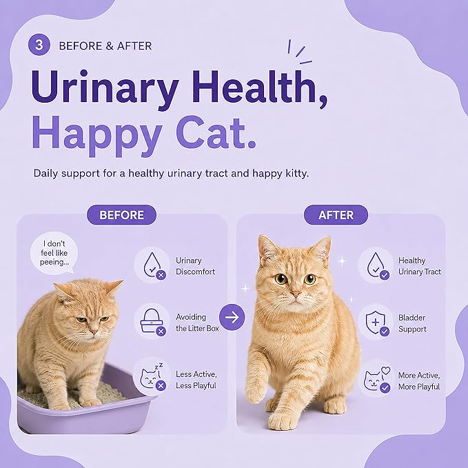 PAWLI Urinary Health Lickable Cat Treats, Squeeze Cat Treats for Urinary Tract Support, Cat Treats with Cranberry, Grain-Free, 7 Count (3.5 oz Total)