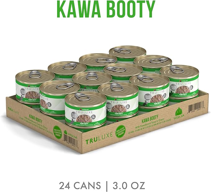 Weruva Truluxe Cat Food, Kawa Booty with Kawakawa Tuna in Gravy, 3oz Can, Pack of 24