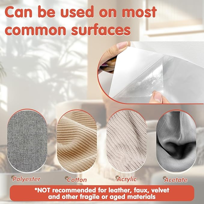 Secopad 12 PCS Large Cat Scratch Furniture Protector, Transparent Couch Protector from Cat Claws, Single-Sided Self Adhesive Anti Pet Deterrent Sofa Cover, 14IN