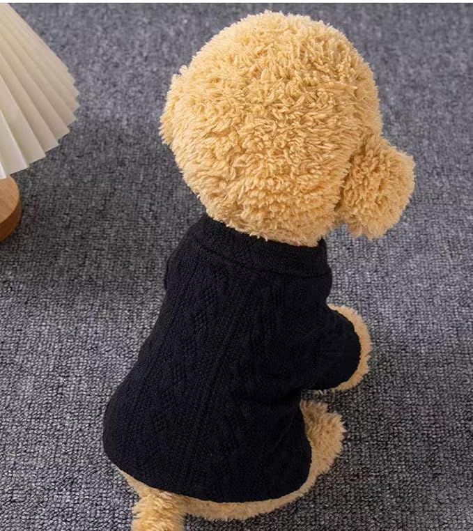 Kitten Clothes, Dog Cat Sweaters Pet Puppy Knitwear Costume Fall Winter Coat for Small Medium Cats Dog Girl Boy Fit 2.2-23lb
