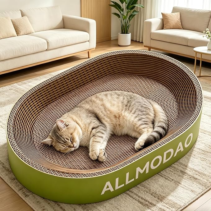 Corrugated Paper Cats Nest Play Pad Rest Place and Scratch Bed for Boredom Entertainment Shelter Place Pad