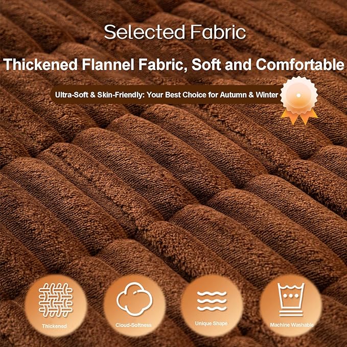 Anti-Slip Sofa Cushion, Washable Couch Cover Cat Mat Pet Pad Blanket for Furniture Protector Customizable Sofa Slipcover Pets Friendly(70x320cm(28x126inch), Khaki)