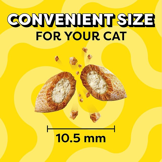 Temptations Classic Soft Cat Treats, Hearty Beef Flavor, Crunchy Cat Treats, 6.3 oz. Pouch (Pack of 10)