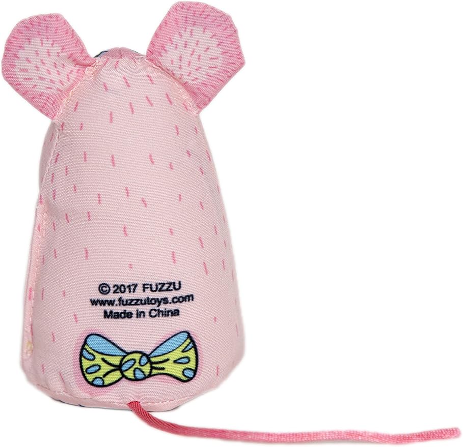 FUZZU Sweet Baby Mice Cat Toy | Cat Toy Catnip | Interactive Cat Toy | Stimulating Cat Toy | Organic Catnip | Pink