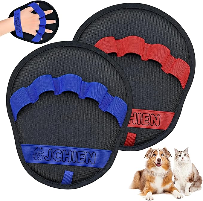 Pet Hair Removal Glove [2 Pack] - Newly Upgraded Electrostatic Magic Brush Pet Grooming Gloves - Dogs & Cats Hair Remover for Clothes, Couch, Carpets & Car Seats