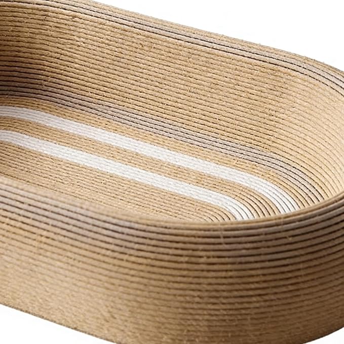 Feline Scratcher Bed – Natural Sisal Nail Sharpener Mat, Upholstery Guard Furniture | Residential Apartment Living Room Sleeping Space Floor Sofa Protection Comfort Activity