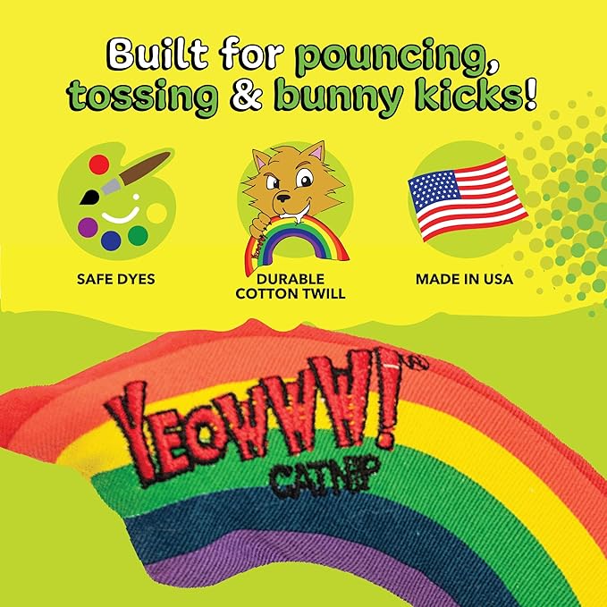 Yeowww! Catnip Toy, Rainbow