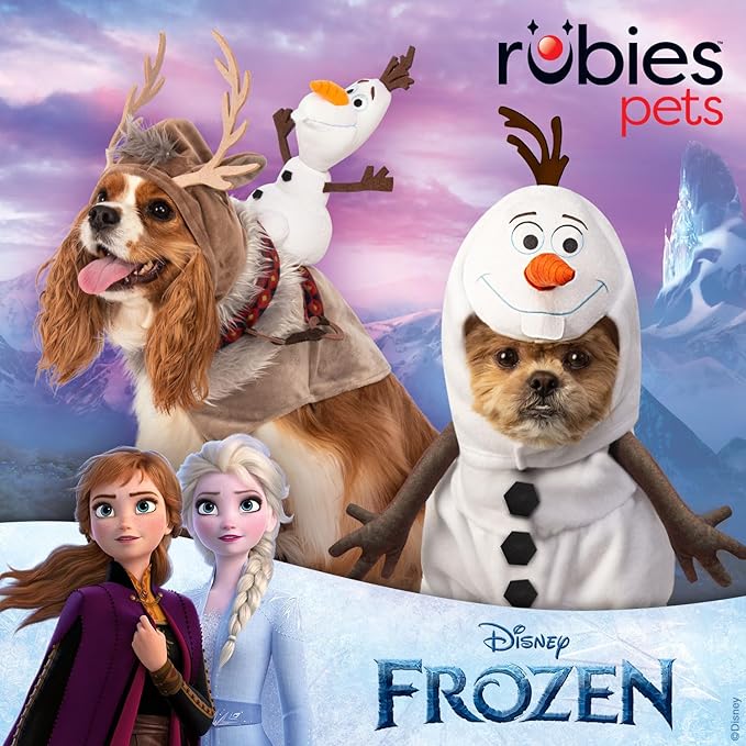 Disney Frozen: Sven Pet Costume for for Dogs or Cats by Rubies, Large