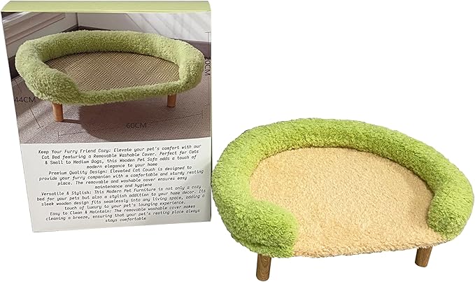 BFKtyptikos Cat Scratching Couch - Premium Pet Furniture for Indoor Cats, Durable Cat Lounge Bed for Play and Rest, Large Cat Scratcher Pad Perfect for Scratching, Lounging and Playing