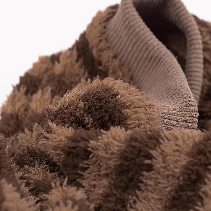 Fitwarm Fleece Striped Dog Pajamas, Dog Winter Clothes for Small Dogs Girl Boy, Velvet Dog Onesie, Soft Pet Jammies, Doggy Apparel, Brown, Tan, XS