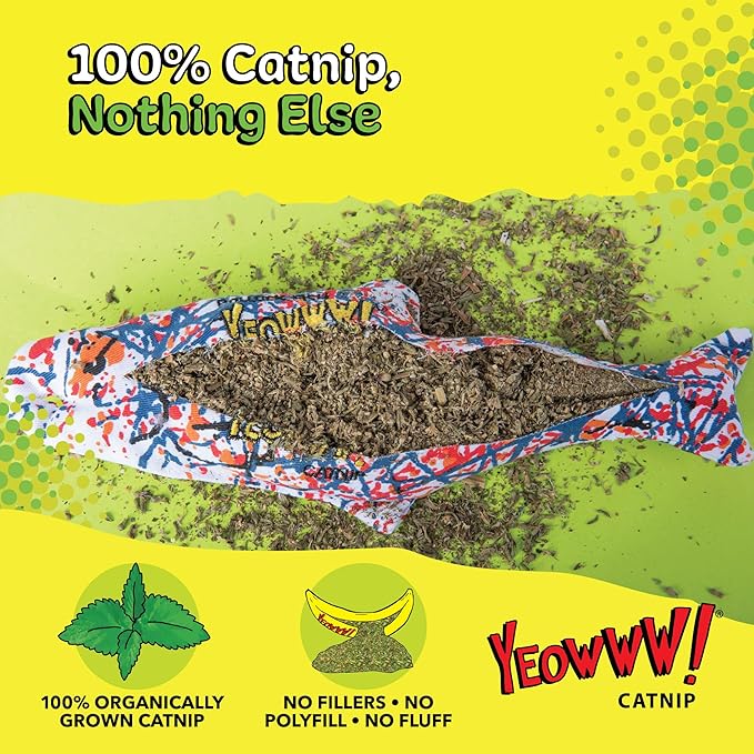 Yeowww Pollock Fish Catnip Toy