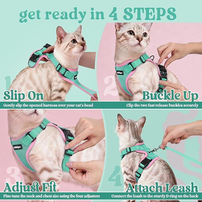 rabbitgoo Cat Harness and Leash