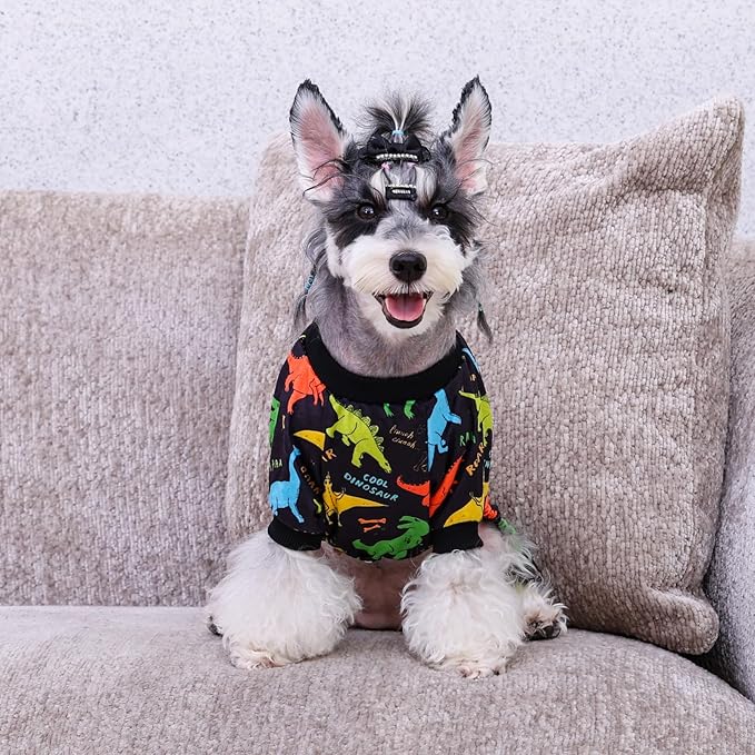CuteBone Fleece Dog Pajamas Clothes Puppy Jammies Pet Apparel Cat Onesie for Chihuahua Yorkie Frenchies P316S