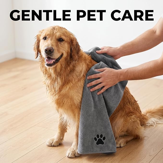 Professional Pet Grooming Kit Dog Nail Clippers and Cat Trimmer with Absorbent Dog Towels and Stainless Steel Nail File Safe Home Grooming Set for Puppies Kittens Large Small Animals
