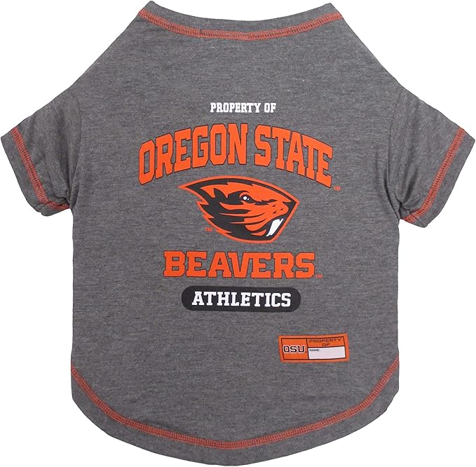 Pets First Collegiate OREGON STATE BEAVERS Dog T-Shirt, Small. - Licensed Shirt for Pets Team Colored with Team Logos.- Premium Stretchable Materials for the Comfrot of your Dog & Cat.