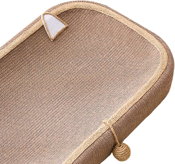 Cat Scratcher Bed with Sisal Scratching Pad - Interactive Toy & Furniture Protection Nest Basin for Cats Grinding Claw- 61cmx40cmx9cm
