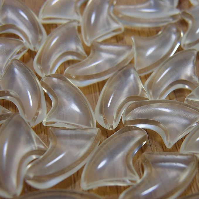 100 pcs Cat Nail Caps | Cat Claw Covers | with Adhesives and Applicators (Clear, S)