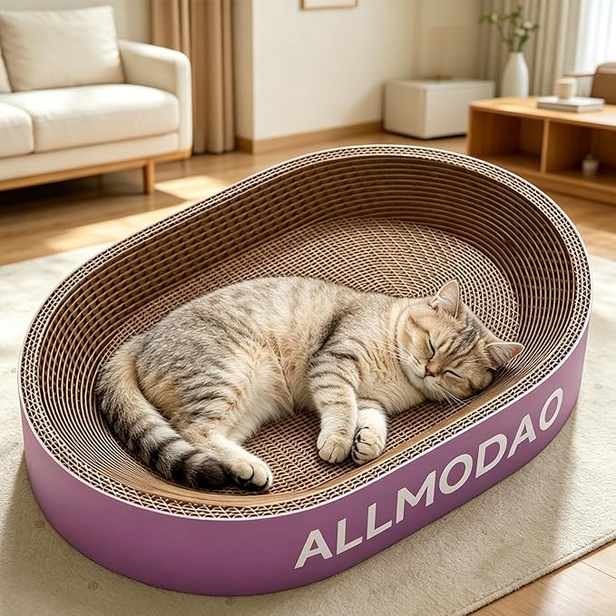 Corrugated Paper Cats Nest Play Pad Rest Place and Scratch Bed for Boredom Entertainment Shelter Place Pad