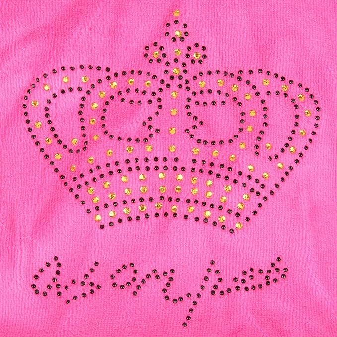 Dog Hoodies Jumpsuit for Small Dog Cat Puppy Rhinestone Crown Soft Velvet Winter Hooded Pajamas Tracksuit Outfits Sportswear Jacket with Hat Training Outdoor Pink L