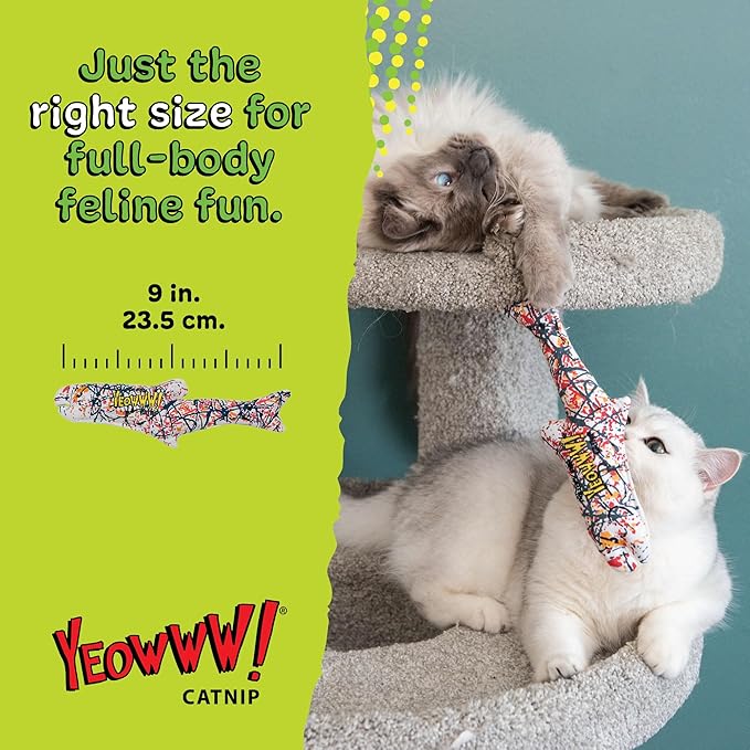 Yeowww Pollock Fish Catnip Toy