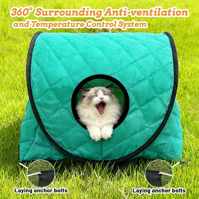 Pet Bed, cave-Like cat Bed, Stylish and Simple Small Dog and cat Bed, Foldable cat Tent, Waterproof and Anti-Static, Doesn't Easily Attract pet Hair, Suitable for Both Indoor and Outdoor use.