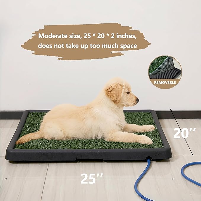 Dog Grass Mat,Pet Toilet,Dog Potty Grass,Drainage Pet Toilet,Replace Pets Toilets,Suitable for The Vast Majority of Dogs and Cats.25 * 20 * 2 in
