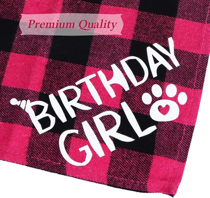STMK Cat Birthday Party Supplies, Cat Birthday Hat Bandana Bow Tie Collar Number Banner Garland Meow Letter Balloons for Cats Kitten Outfits Decorations (Pink)