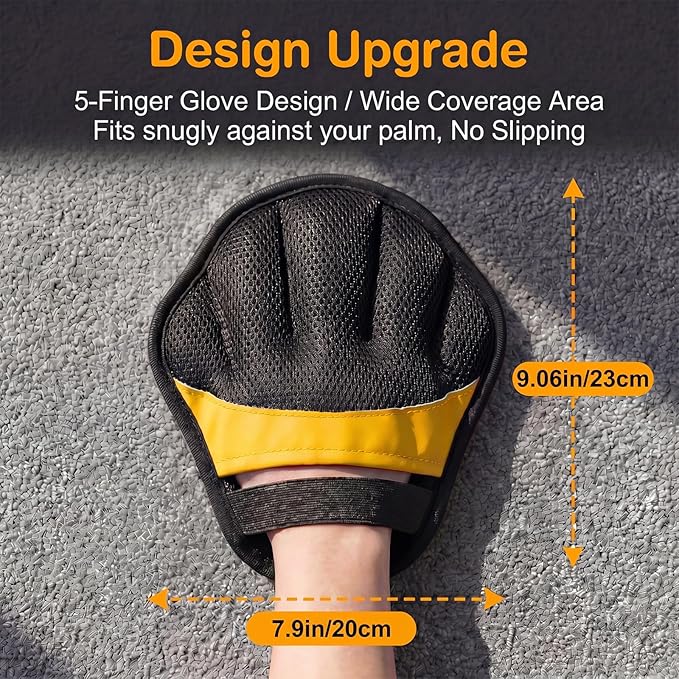 Pet Hair Removal Glove for Dogs & Cats, Reusable Pet Hair Remover Tool, Magic Brush Pet Hair Remover for Furniture, Carpet & Laundry, Non-Slip Five-Finger Pet Hair Glove for Dog Hair & Cat Hair