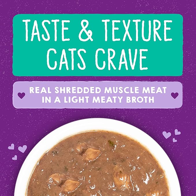 Stella & Chewy's Carnivore Cravings Savory Shreds - Wet Cat Food - High-Moisture Formula with Premium Real Meat - Perfect for Picky Eaters - Tuna & Salmon Recipe, 5.2 oz, 8 Count