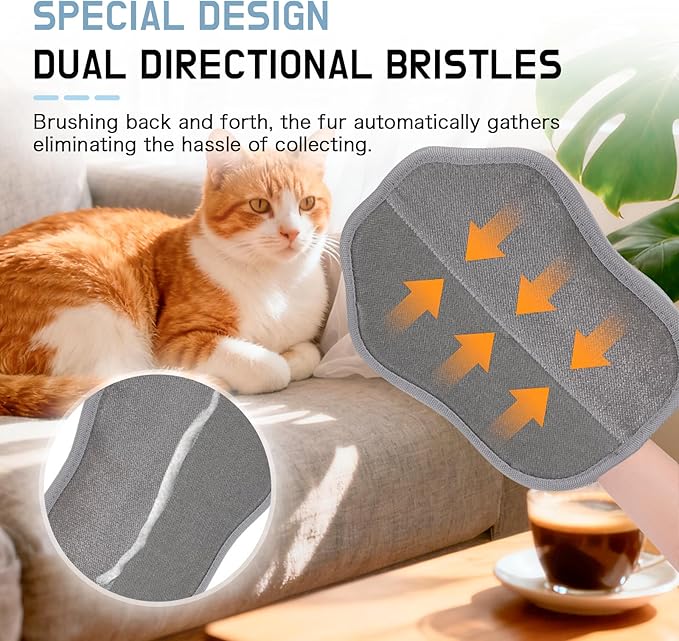 2Pcs Pet Hair Remover Glove for Cats Dogs Grooming Gloves, Electrostatic Pet Hair Removal Glove Reusable The Magic Brush Pet Hair Remover Suitable for Clothing, Sofa, Carpets, Car Seat, Cat Claw