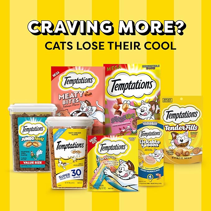 Temptations Cat Treats, Crustacean Celebration Flavor, 5.29 oz | Crunchy and Soft | Pack of 2 | ShakeUps