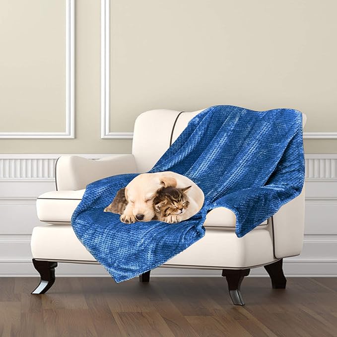 Dog Blanket,Soft Fuzzy Blankets for Puppy, Small,Medium,Large,X-Large Premium Fluffy Blankets Plush Fleece Throw Dog Bed, Couch, Sofa, Reversible Travel Warm Covers