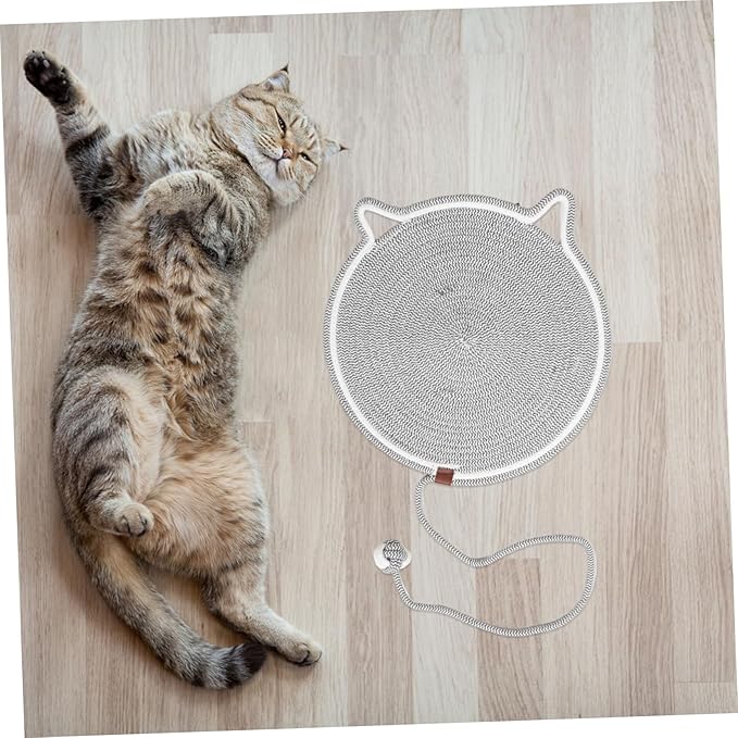 Cat Scratching Mat Cat Scratch Pad for Furniture Cozy Sleeping Mat for Couch Sofa Bed Use Grey