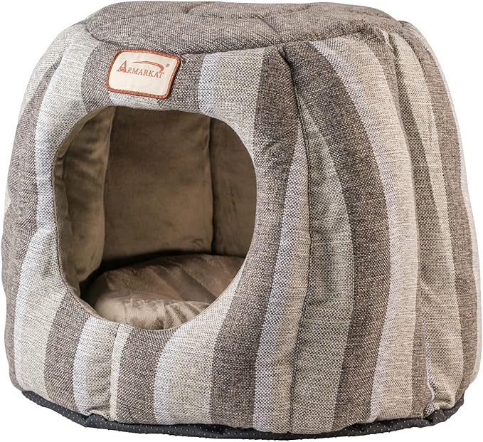Armarkat C30CG 2016 Cat Bed, 18"", Pearl and Putty, 20"" l x 16"" w x 4.5"" h