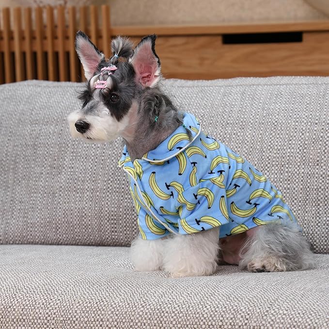 CuteBone Two-Leg Velvet Pet Pajamas Girl Dog Clothes - Soft, Cozy, and Stretchy Boy Pjs for Small, Medium Dogs and Cats Winter Sleepwear Apparel LTP03M
