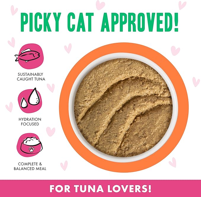 Weruva B.F.F. Play - Best Feline Friend Paté Lovers, Aw Yeah!, Tuna & Salmon Shhh... with Tuna & Salmon, 3oz Pouch (Pack of 12)