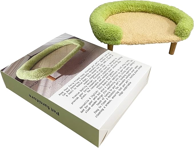 BFKtyptikos Cat Scratching Couch - Premium Pet Furniture for Indoor Cats, Durable Cat Lounge Bed for Play and Rest, Large Cat Scratcher Pad Perfect for Scratching, Lounging and Playing